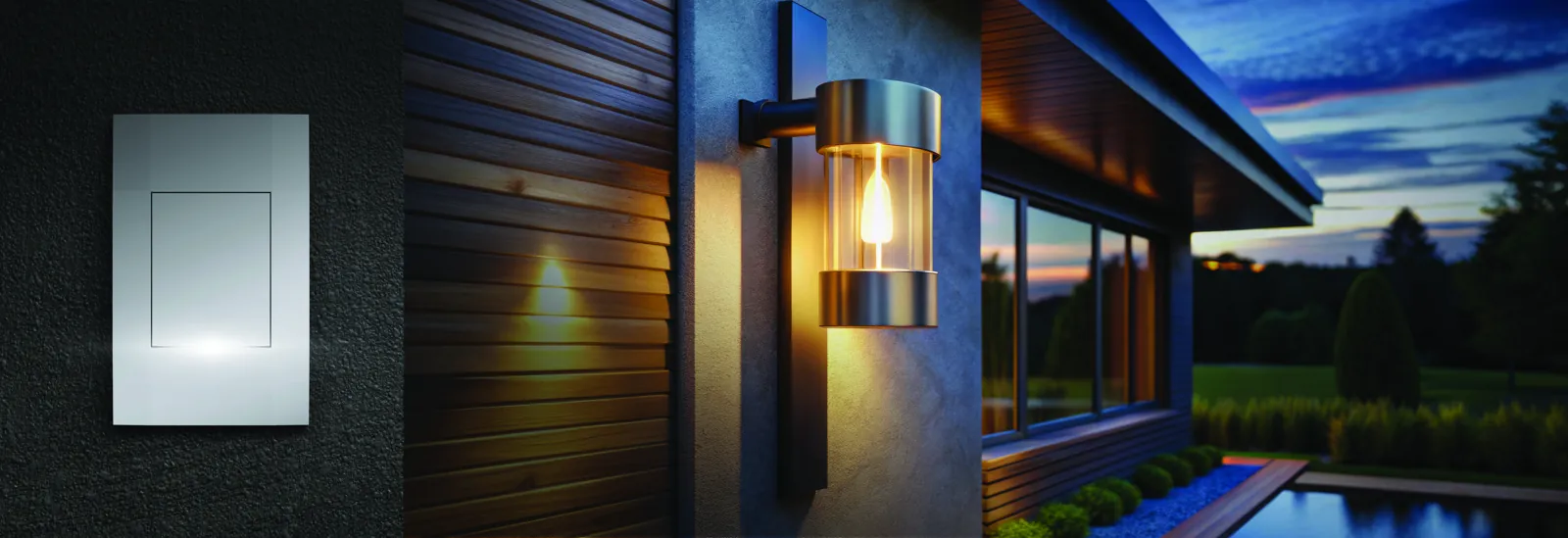 Outdoor lights on a schedule